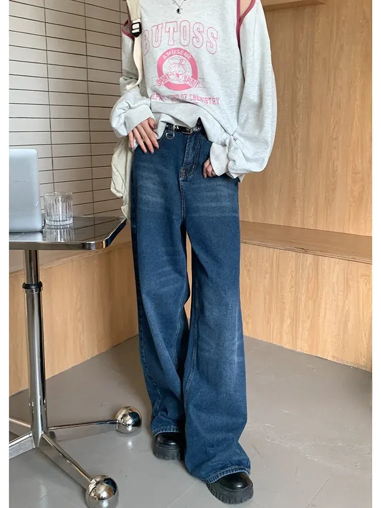 2024 Korean Streetwear Y2K Gyaru Acubi Fashion Baggy Jeans