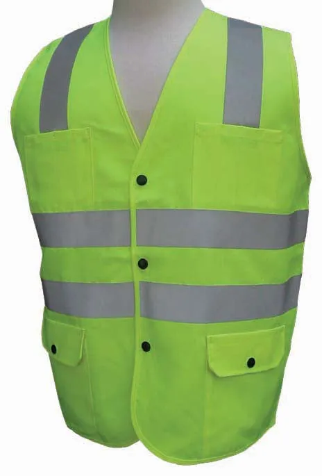 3A Safety - ANSI Certified Polyester Safety Vest - Solid/Mesh