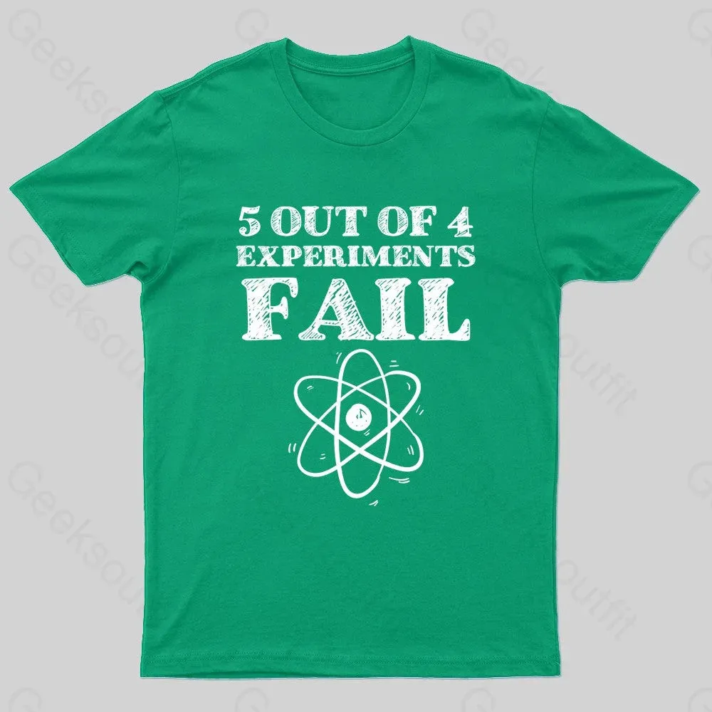 5 Out Of 4 Experiments Fall Geek T-Shirt