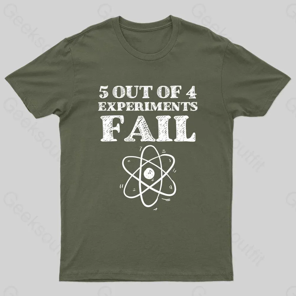 5 Out Of 4 Experiments Fall Geek T-Shirt