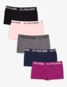 5 PACK SEAMLESS PLUS SIZE BOYSHORTS