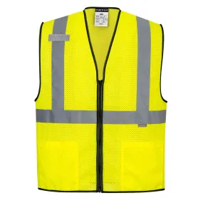 (6/Case) Class 2 Portwest Alabama Mesh Vest Yellow