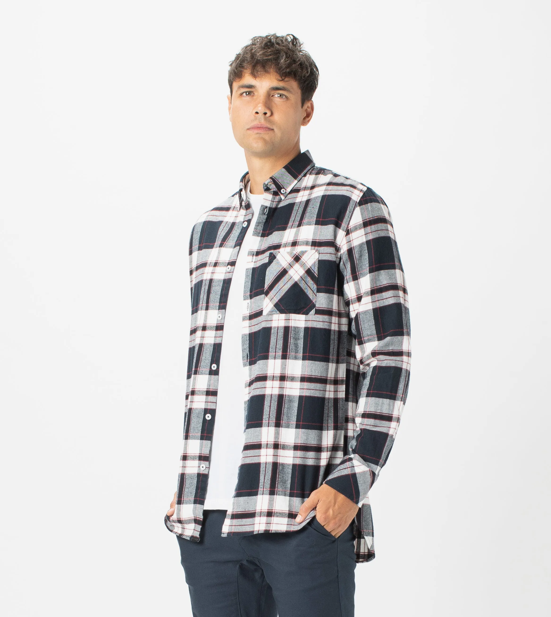 7 Foot Work Flannel LS Shirt Ink