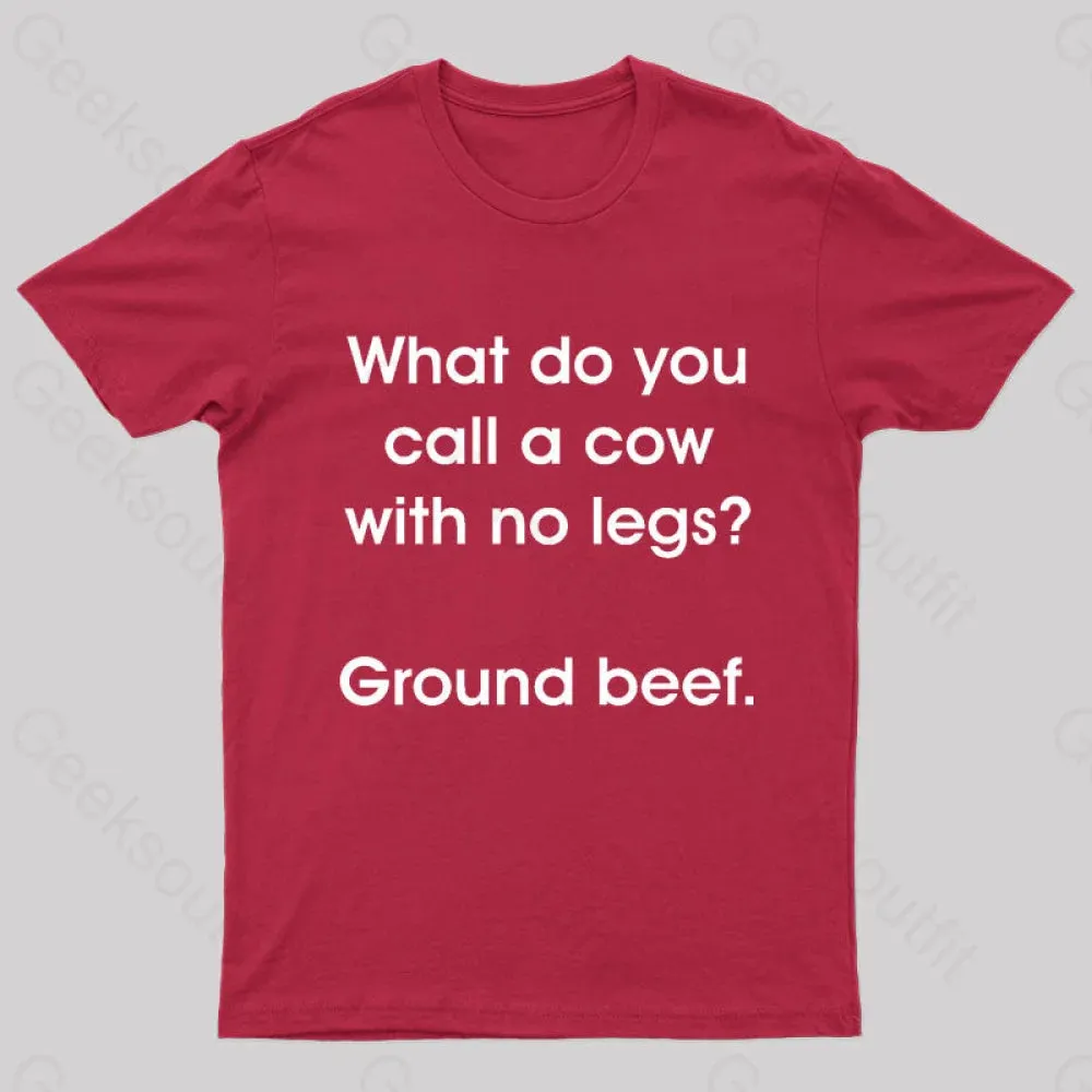 A Cow With No Legs Nerd T-Shirt