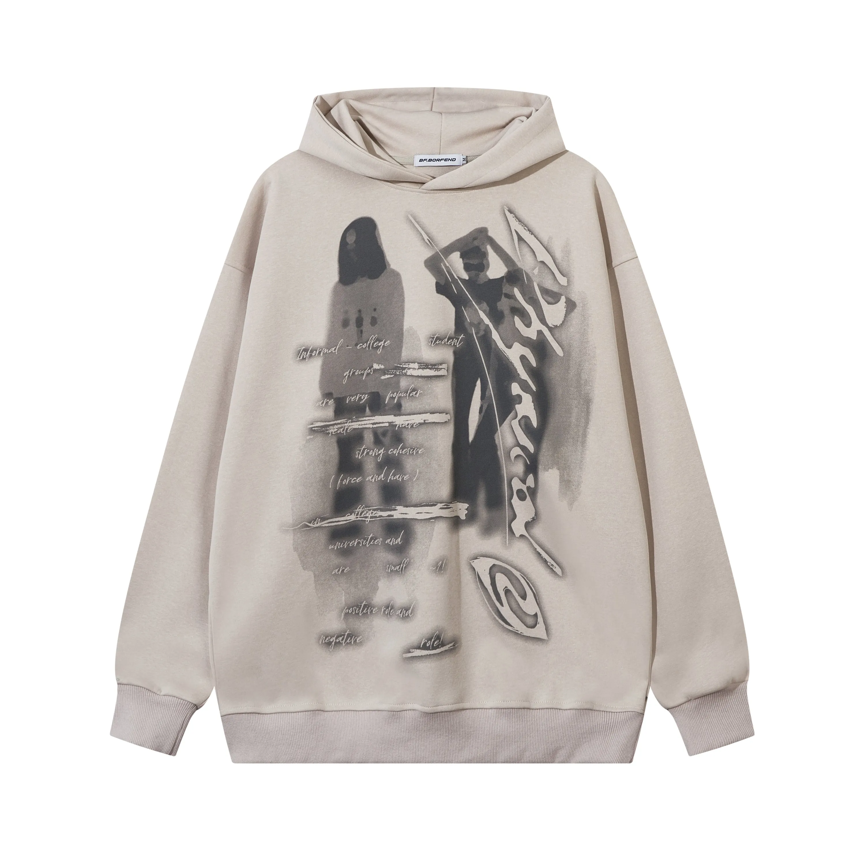 Abstract Vision | Oversized Graphic Hoodie