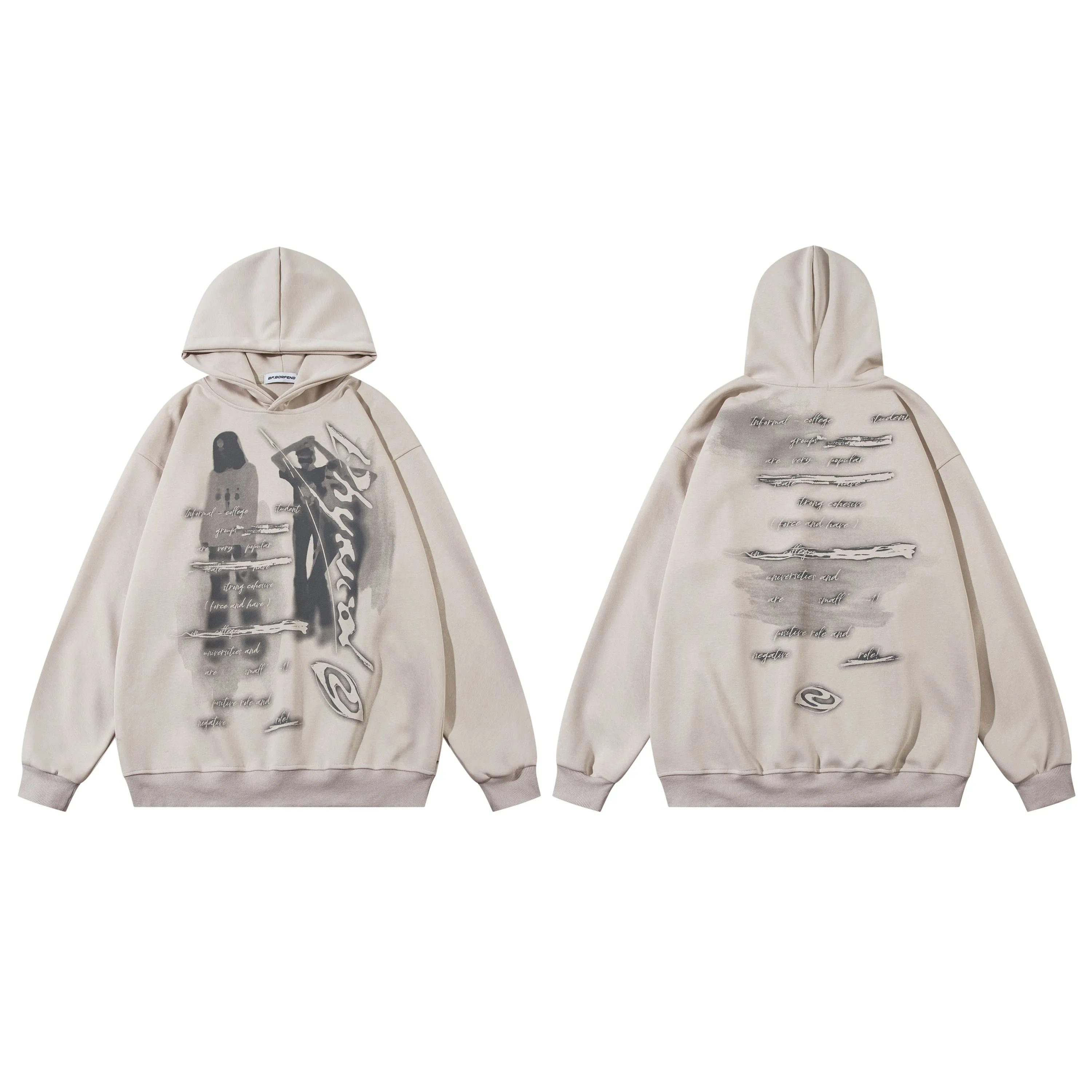 Abstract Vision | Oversized Graphic Hoodie