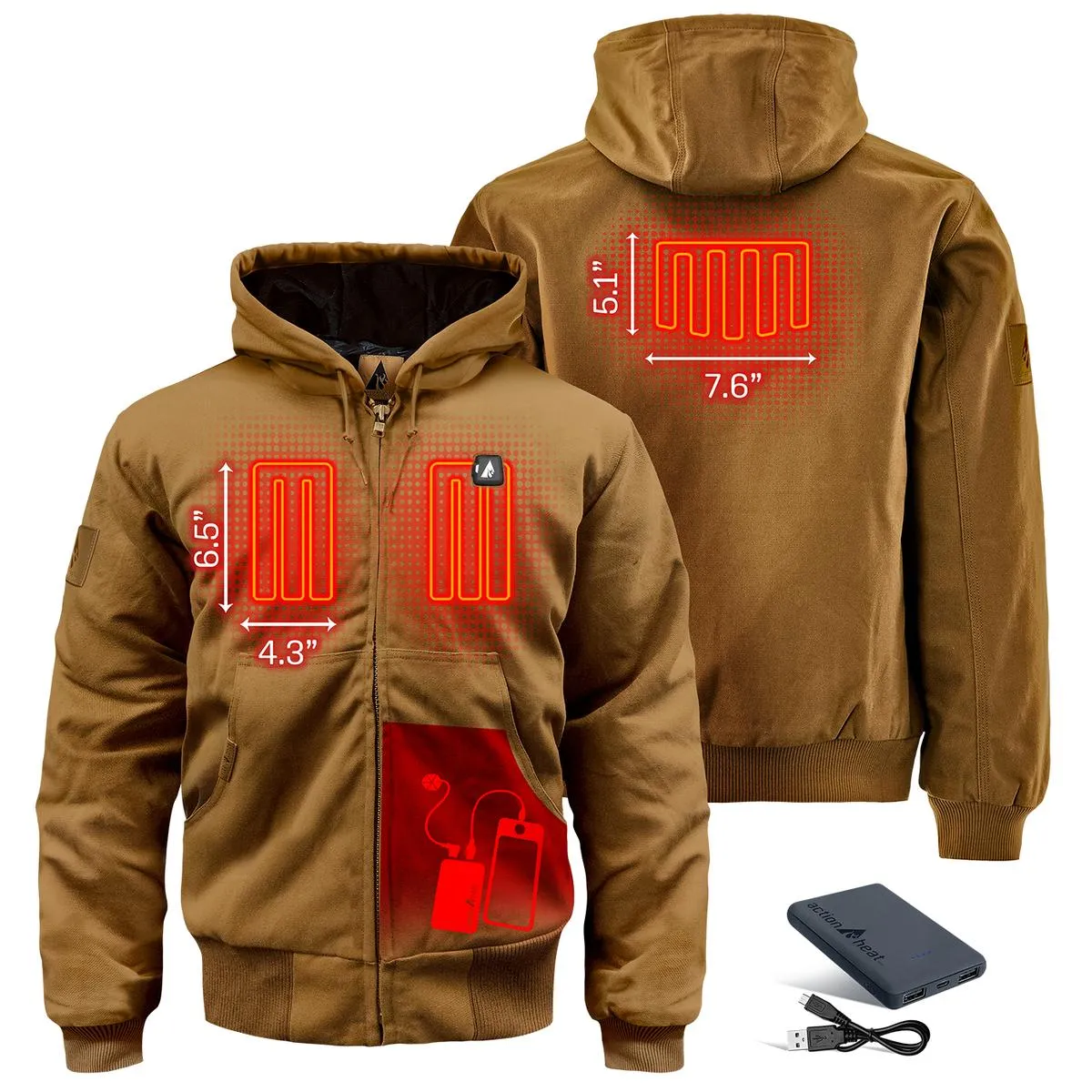 ActionHeat 5V Battery Heated Work Jacket