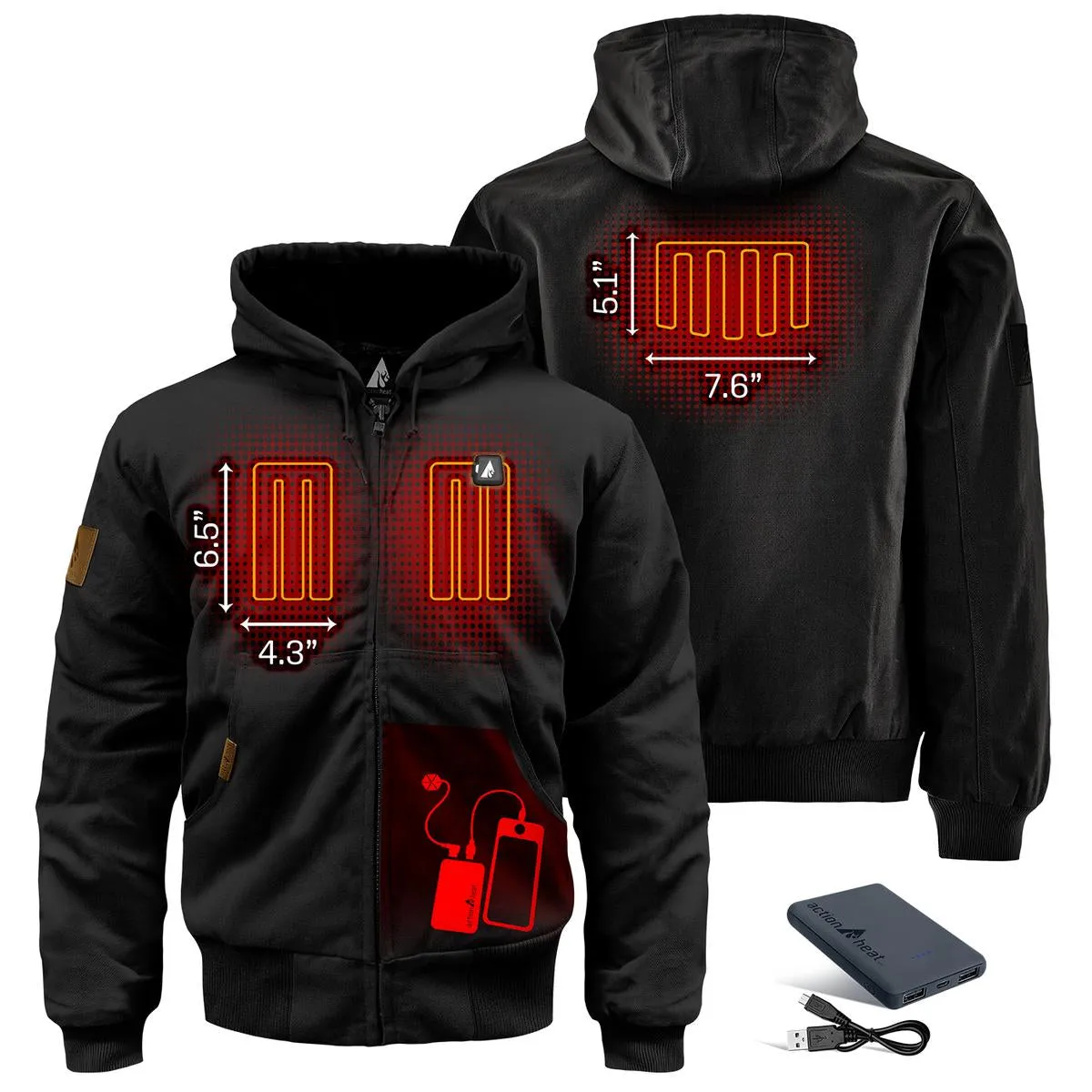 ActionHeat 5V Battery Heated Work Jacket