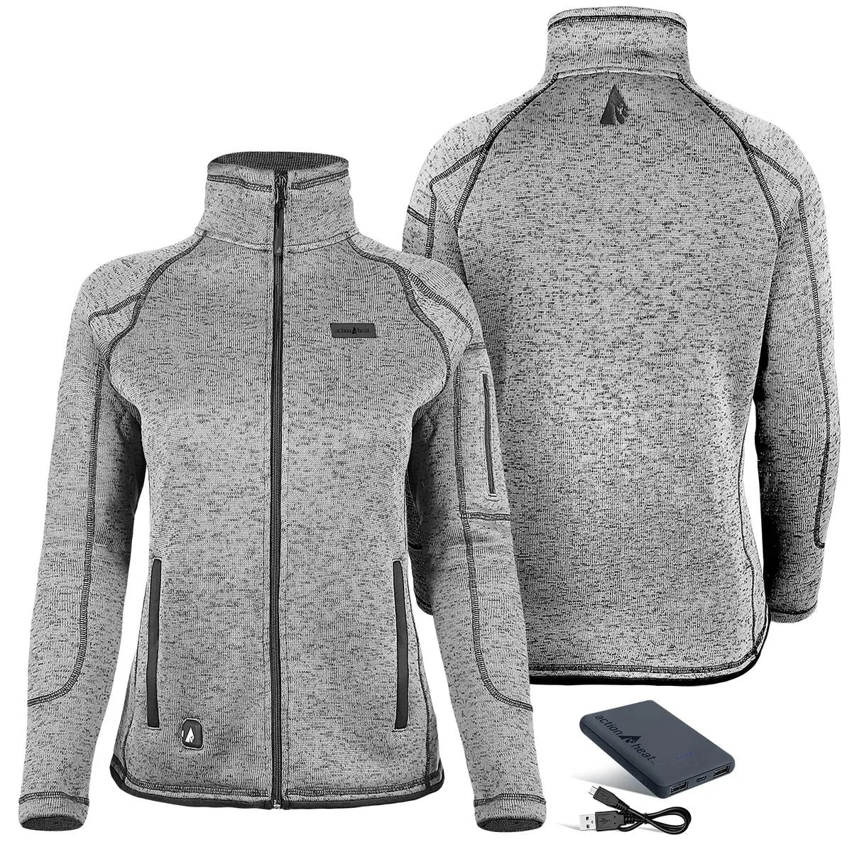 ActionHeat 5V Women's Battery Heated Sweater Jacket