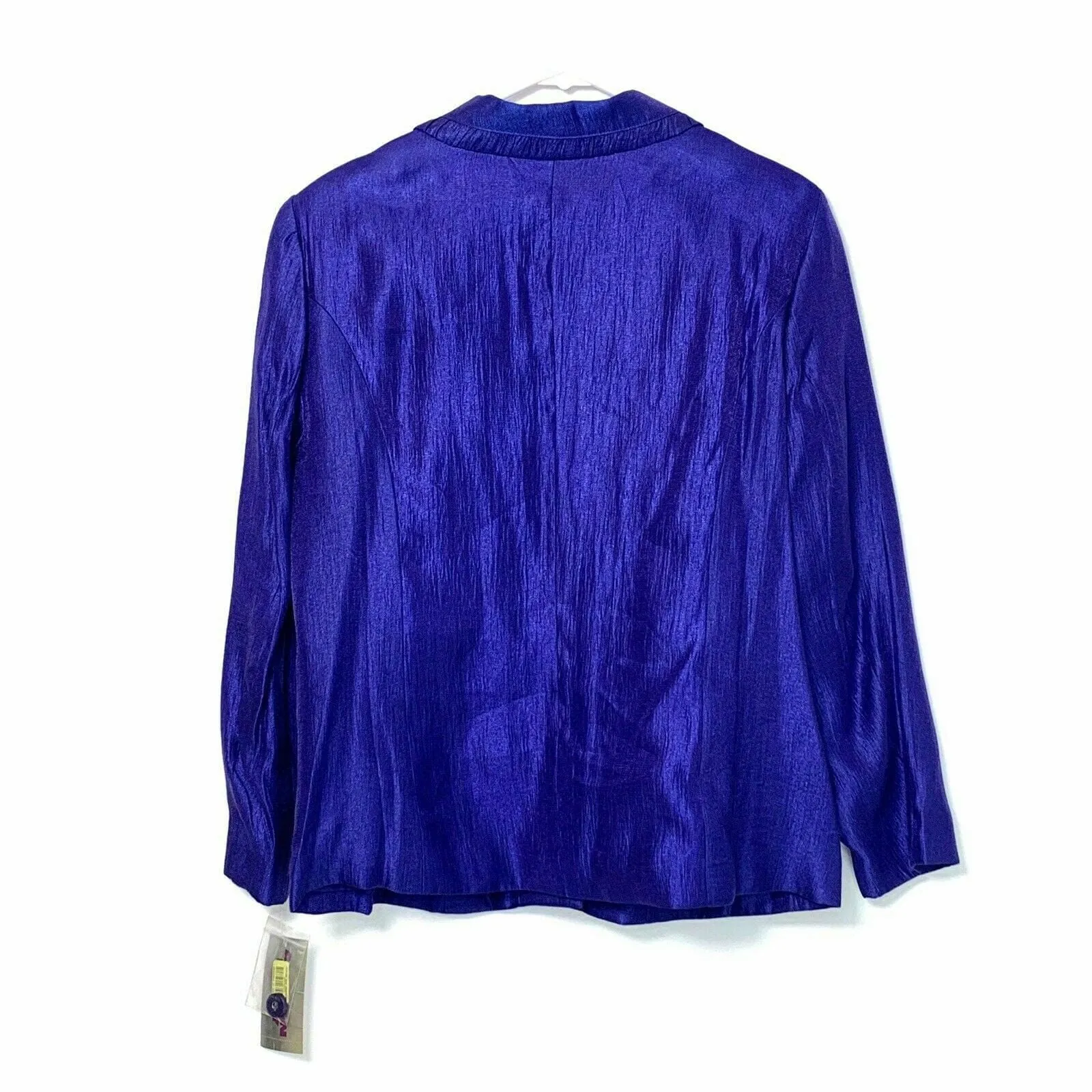 Allison Daley Petite Womens Size 14P Purple Jacket 1 Button