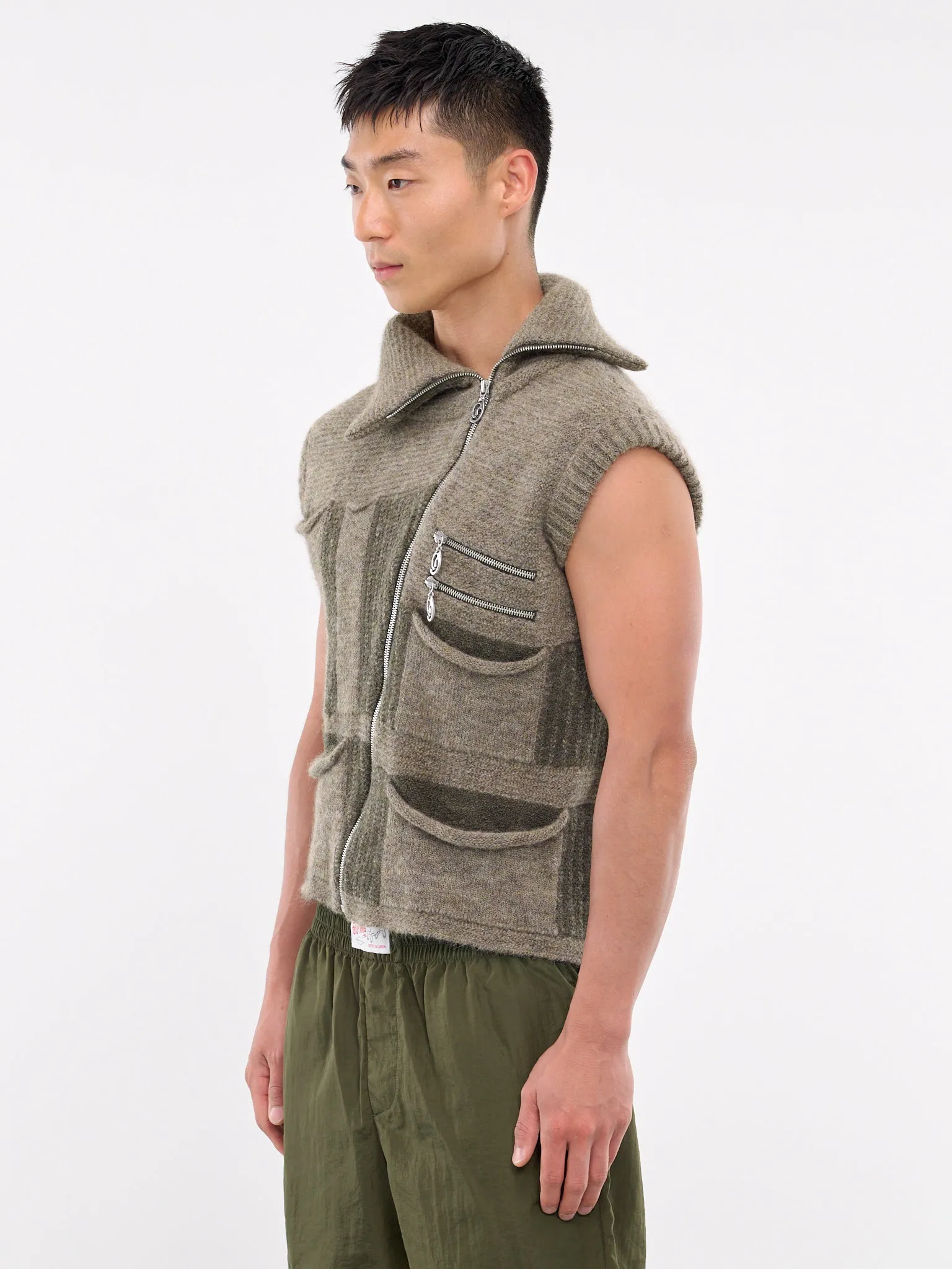 Alocasia Lace Technical Gillet (230007-KHAKI-MULTI)