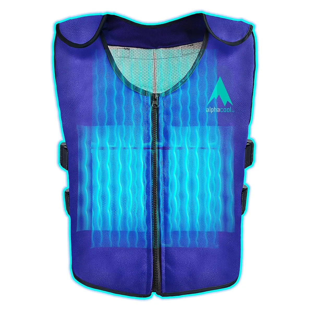 AlphaCool Arctic Cooling Ice Vest with Self-Fill Reusable Ice Packs