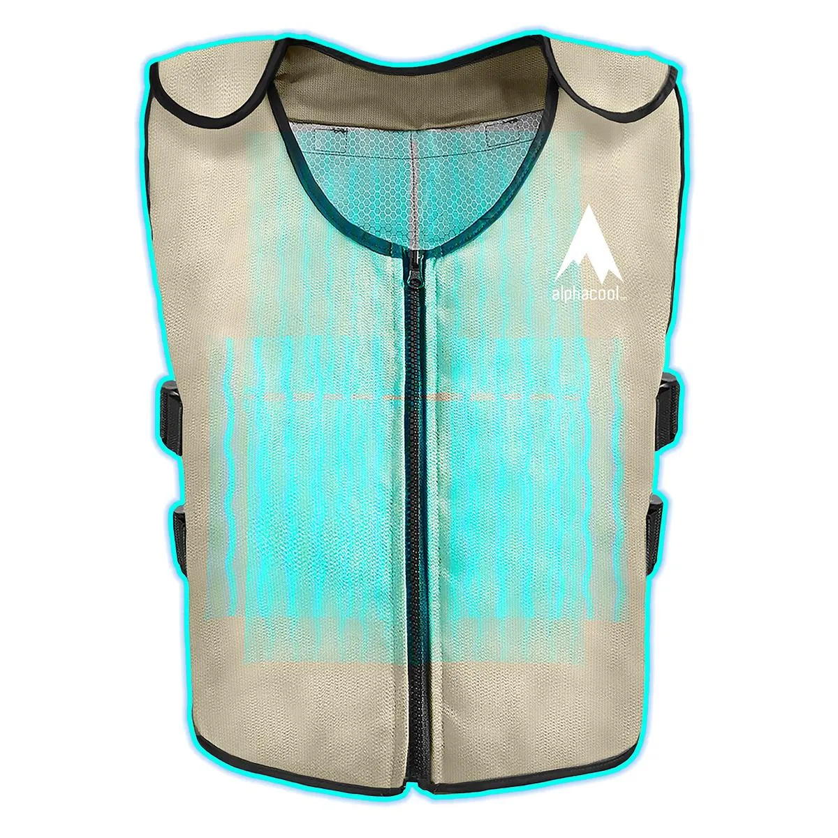 AlphaCool Arctic Cooling Ice Vest with Self-Fill Reusable Ice Packs