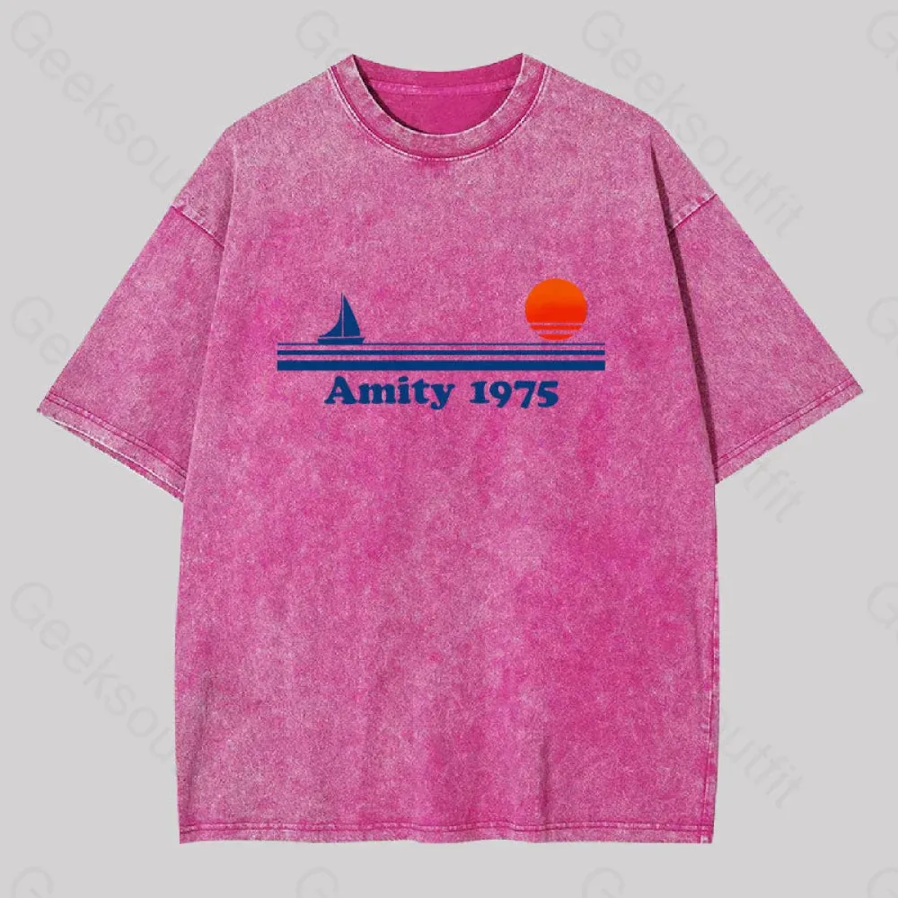 Amity 1975 Jaws Washed T-shirt