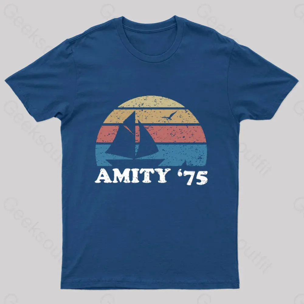 Amity Beach '75 The Summer of Jaws Geek T-Shirt