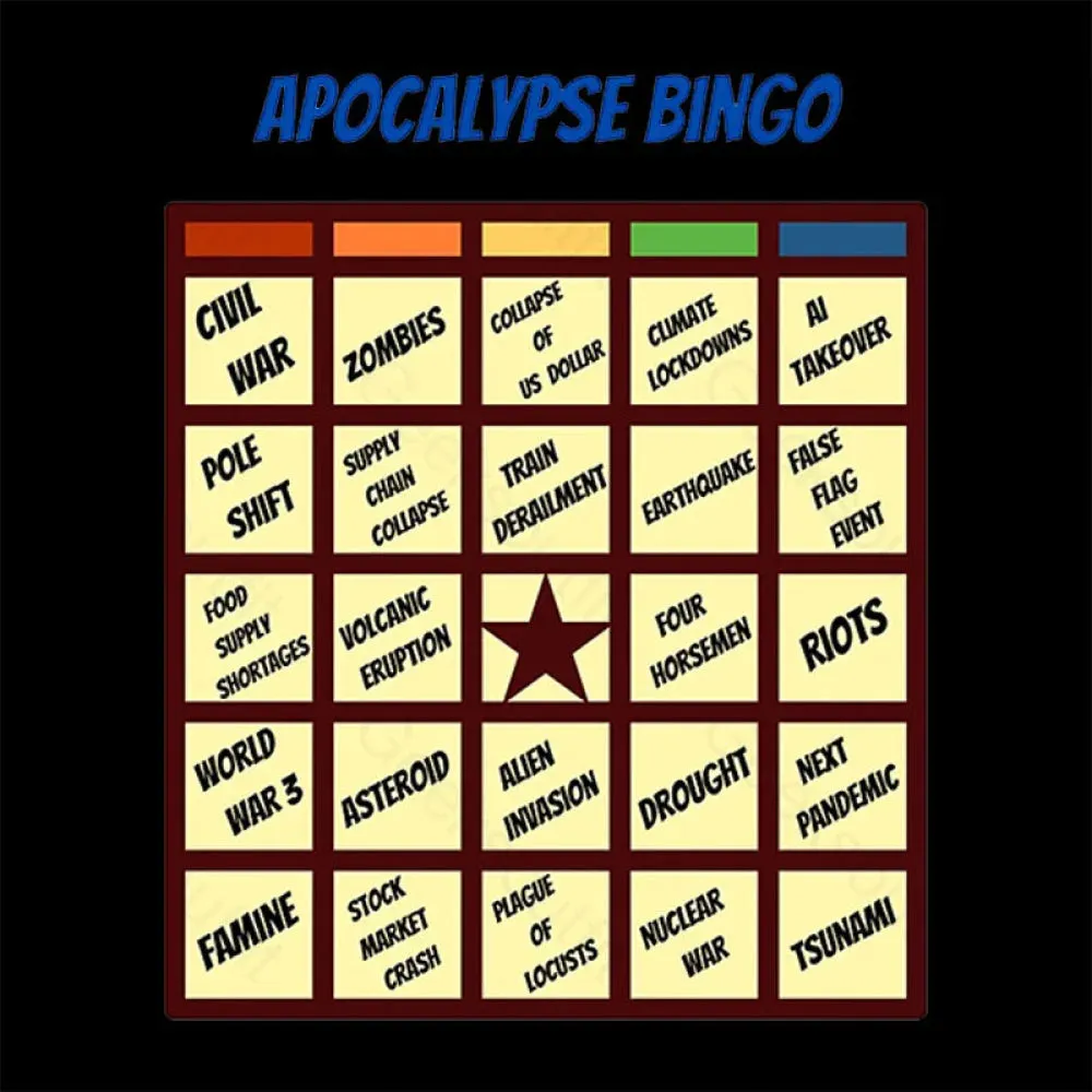 Apocalypse Bingo Geek T-Shirt