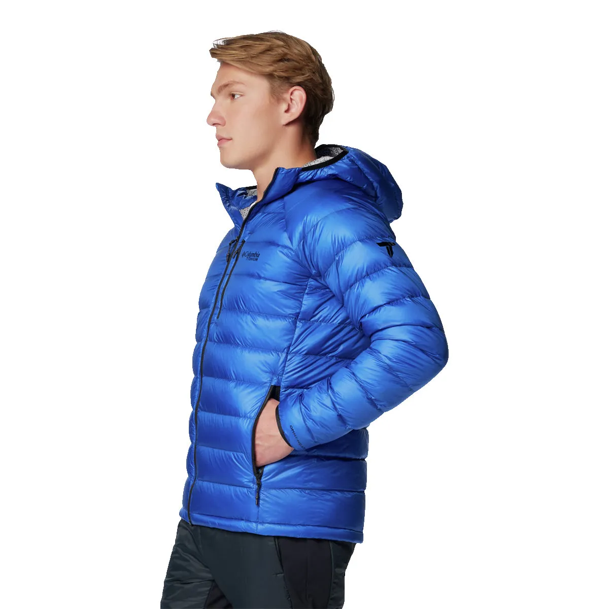 Arctic Crest™ Down Hooded Jacket - Mountain Blue