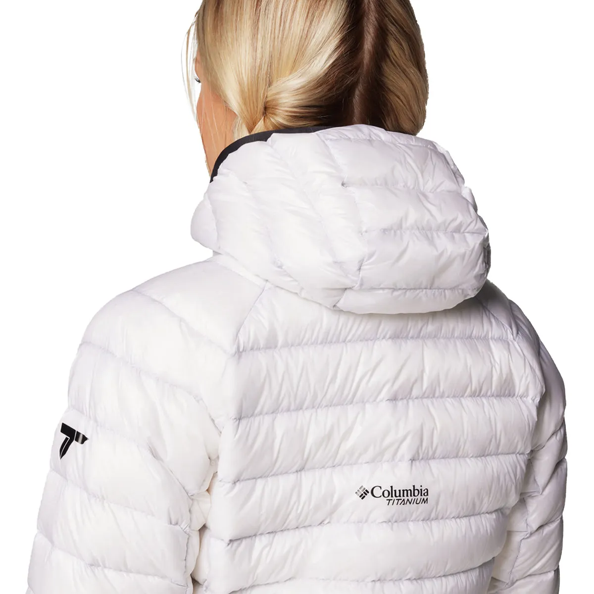 Arctic Crest™ Down Hooded Jacket - White