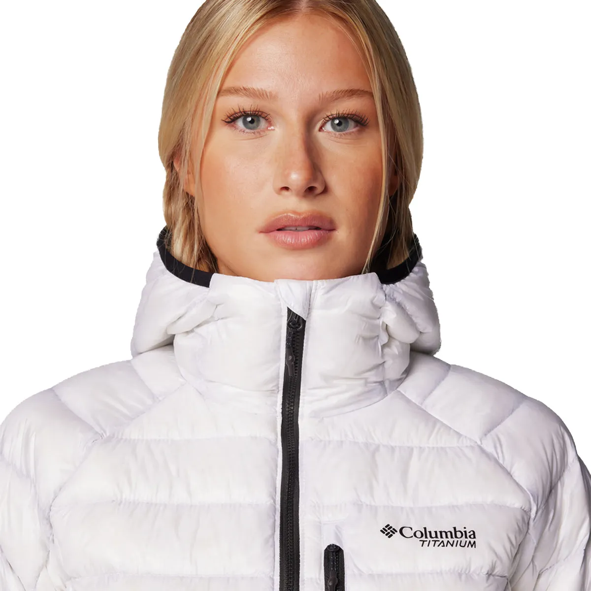 Arctic Crest™ Down Hooded Jacket - White