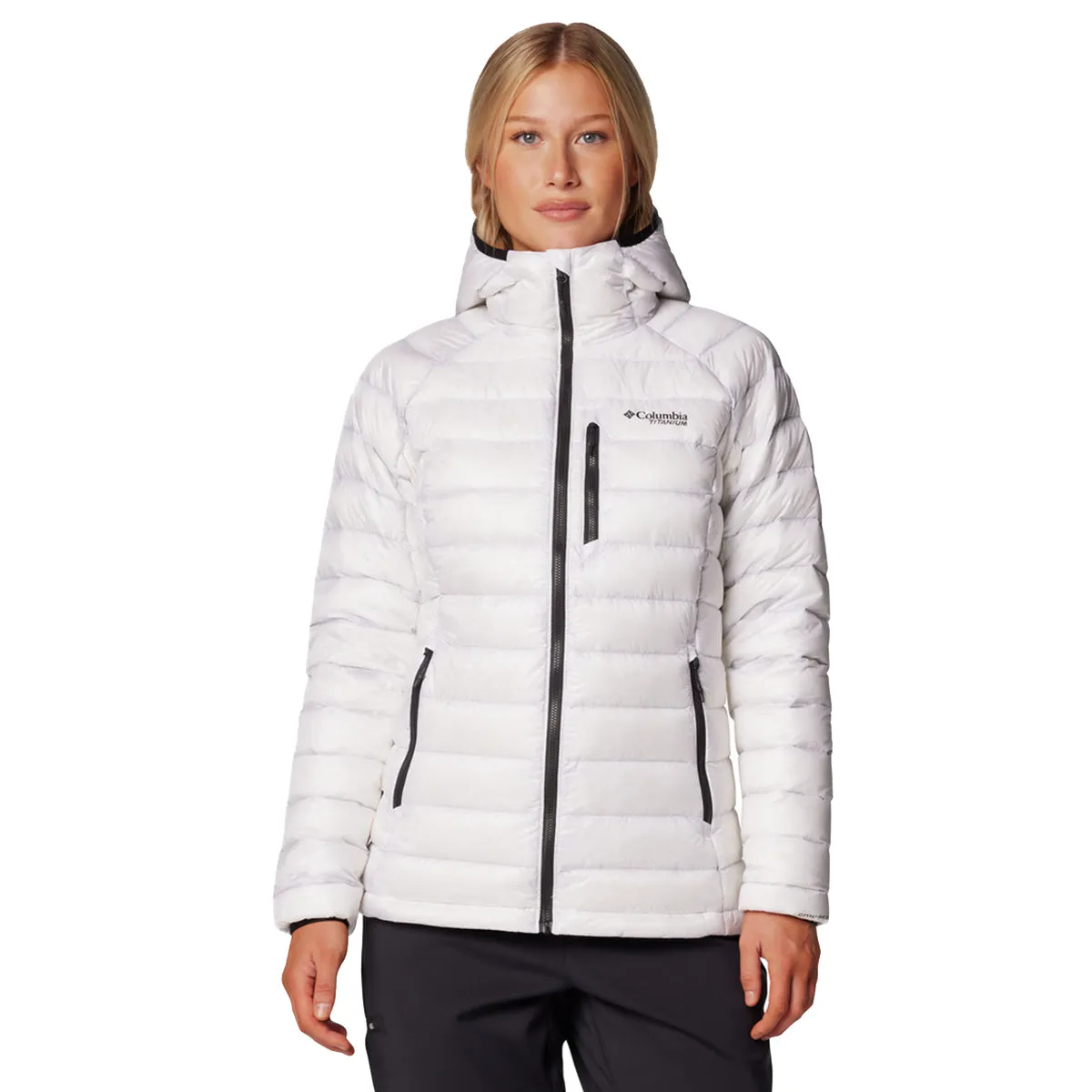 Arctic Crest™ Down Hooded Jacket - White