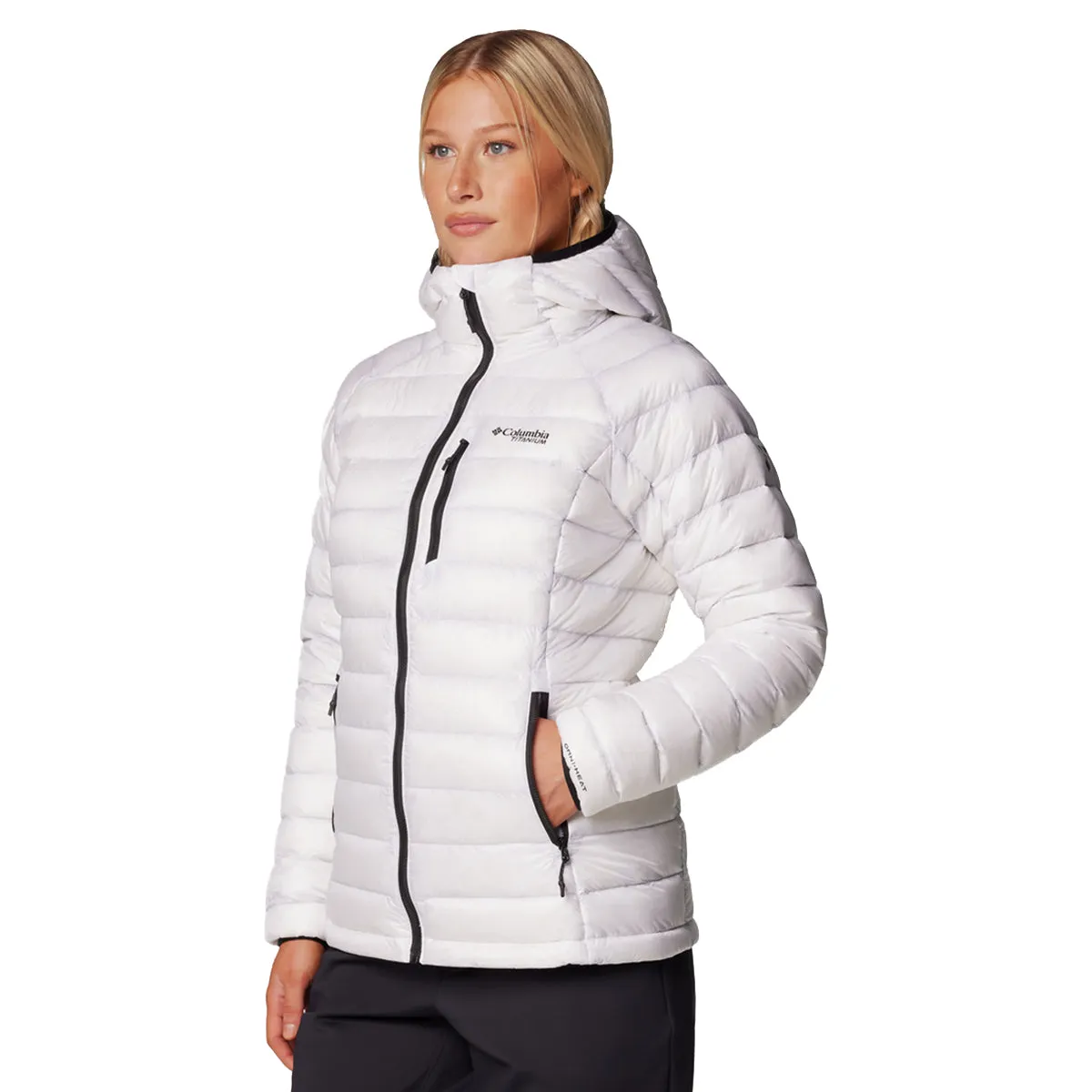 Arctic Crest™ Down Hooded Jacket - White