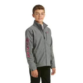 Ariat Boys Logo 2.0 Softshell Charcoal Americana Jacket