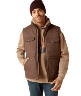 Ariat® Men's Grizzly Insulated Canvas Zip Front Western Vest