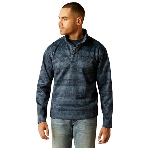 Ariat Men's Wesley Blue Southwest Serape Sweater