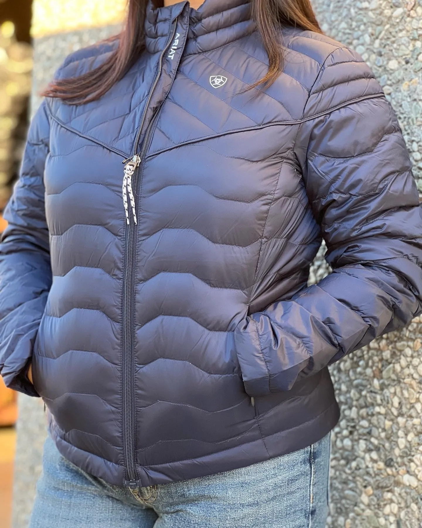 Ariat Women Ideal Down Navy Jacket