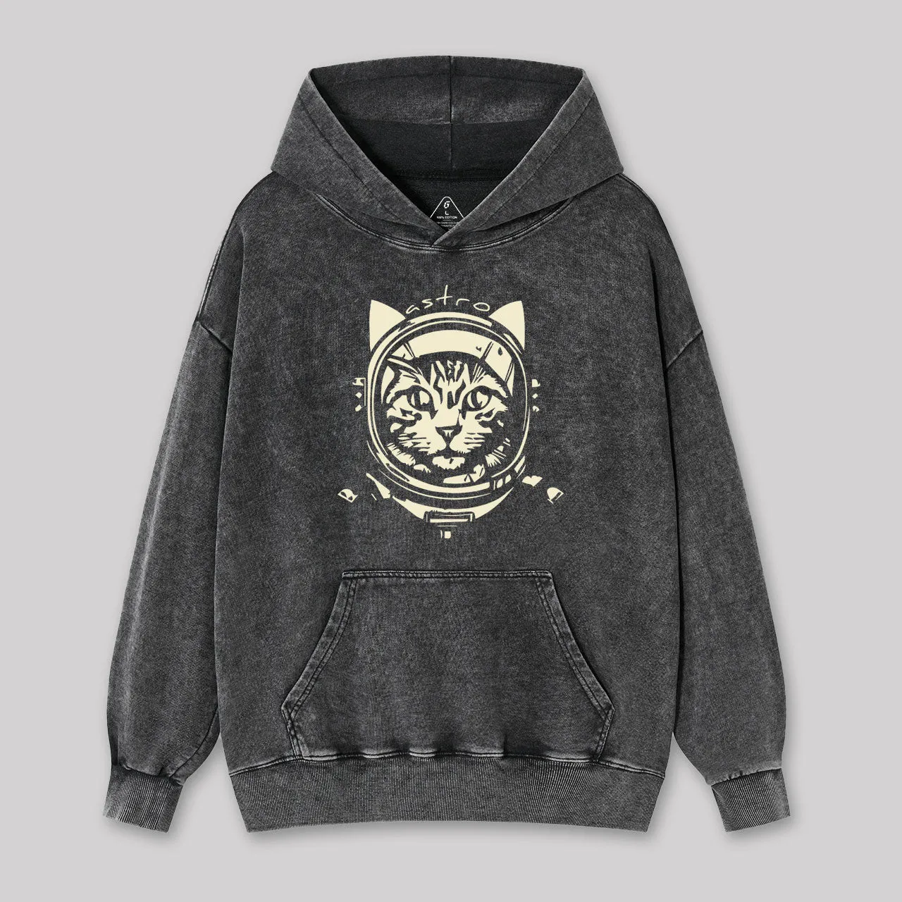 Astro Cat Washed Hoodie