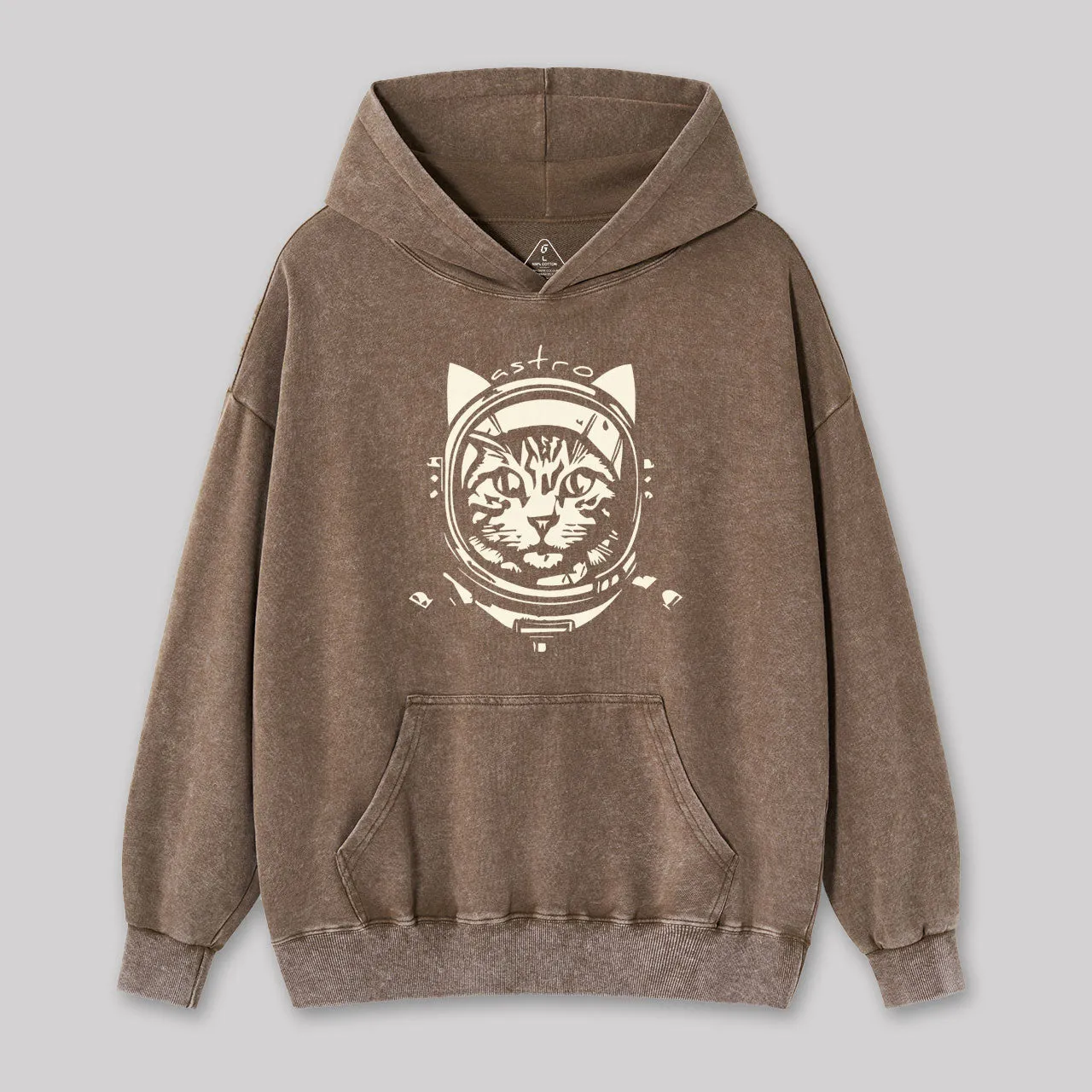 Astro Cat Washed Hoodie