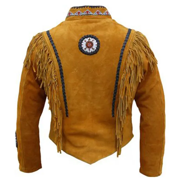 Authentic Western Leather Indian Carnival Jacket