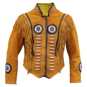 Authentic Western Leather Indian Carnival Jacket