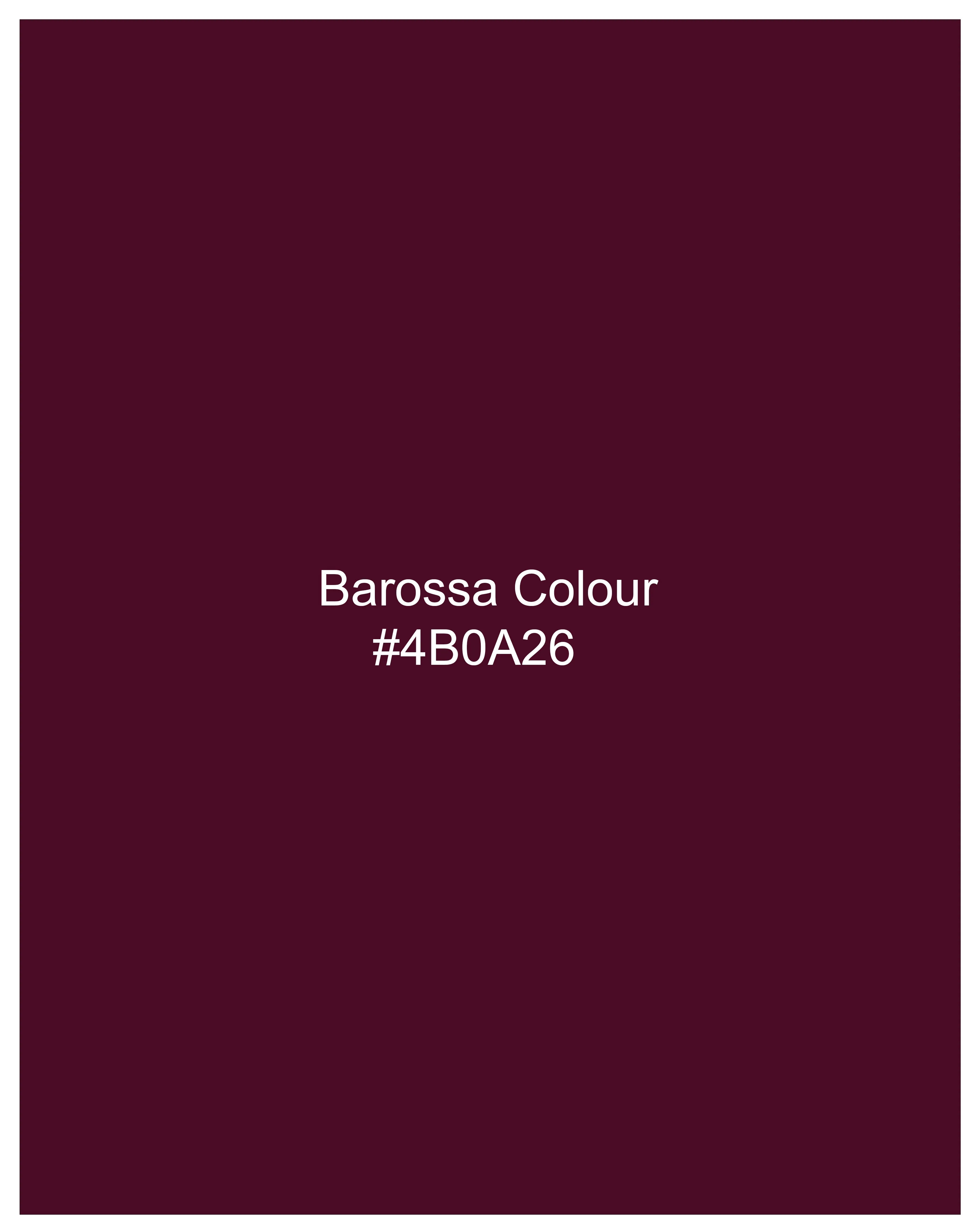 Barossa Maroon Velvet Designer Nehru Jacket