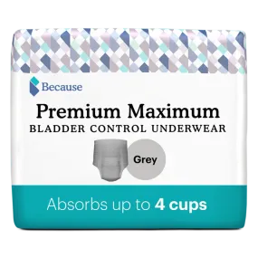 Because Premium Maximum Plus Underwear for Men