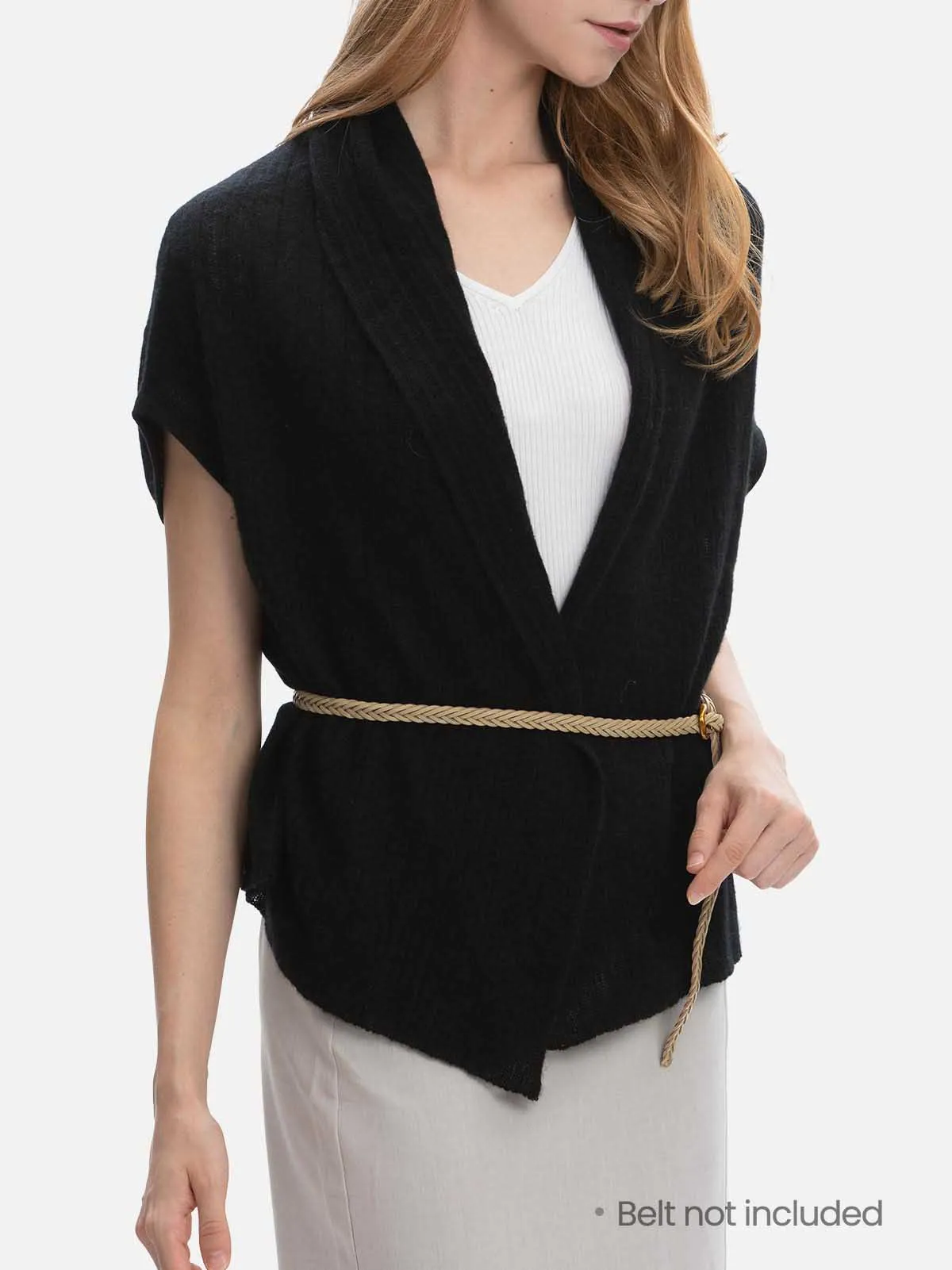 Black Effortless Vest