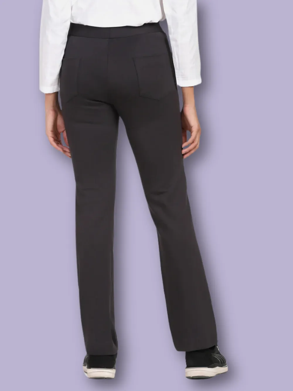 Boot Cut Mid Waist Stretch Pants