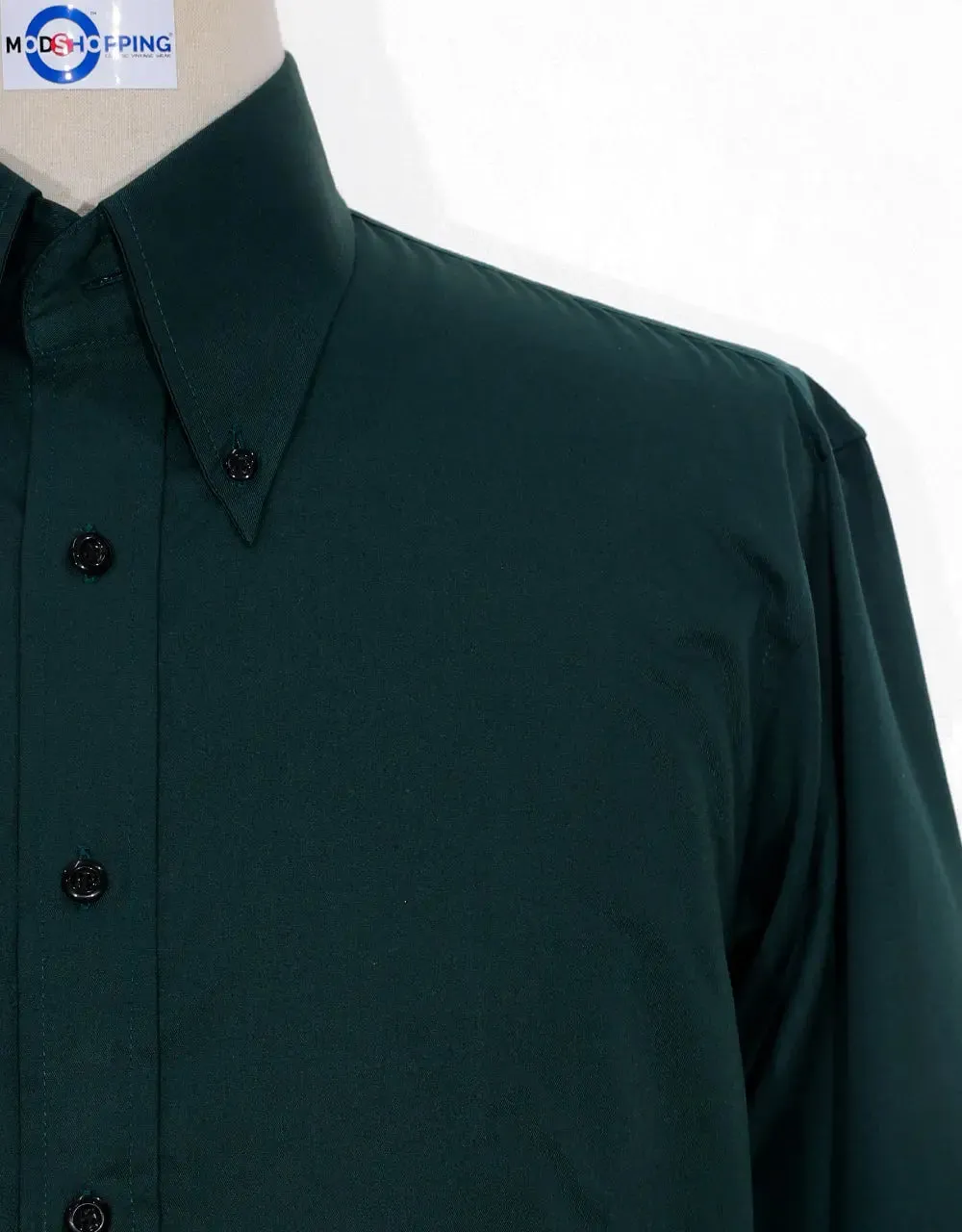 Button Down Shirt | Dark Green Shirt