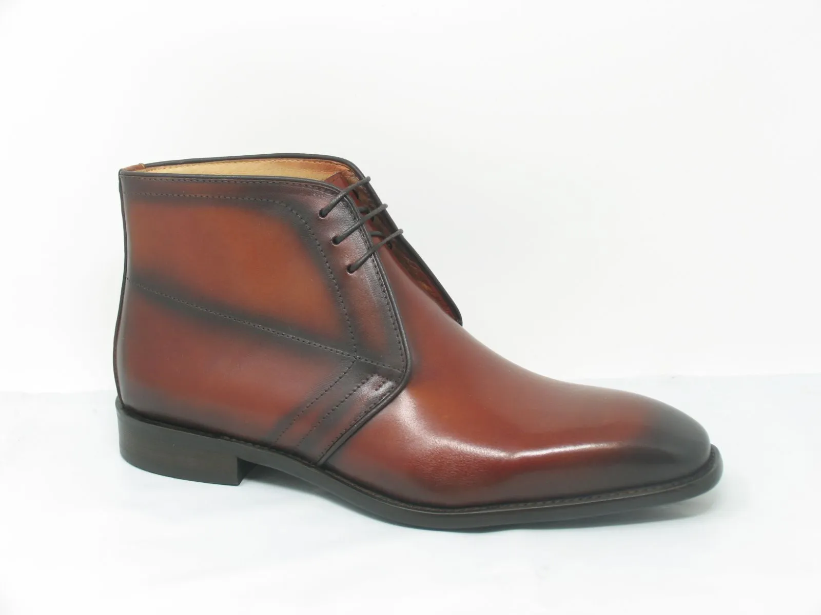 Calfskin Chukka Boot Whiskey