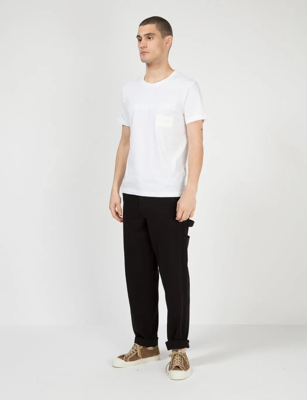 Calvin Klein Multi Institutional Box T-Shirt - White