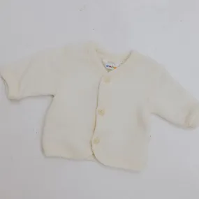 Cardigan - Wool Fleece - Cream