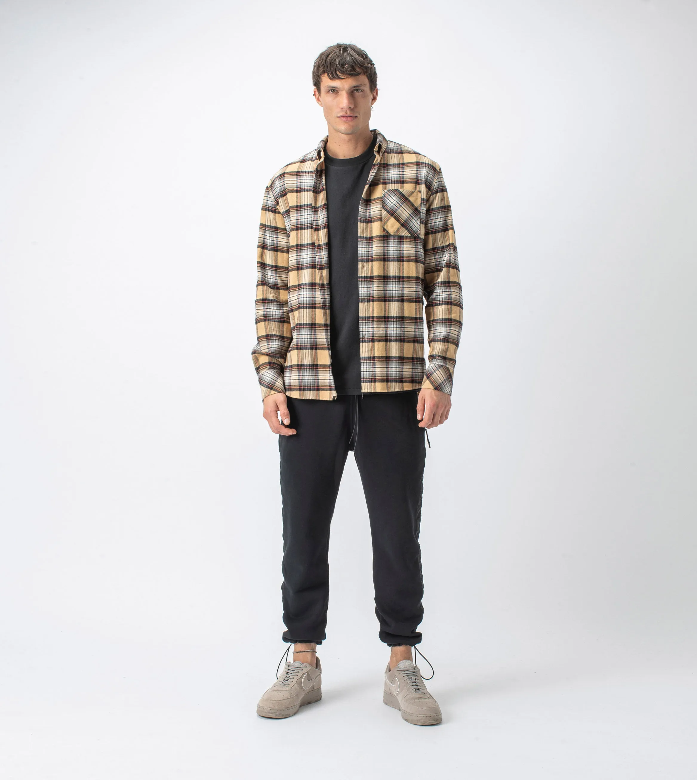 Checker Flannel LS Shirt Sun/Milk