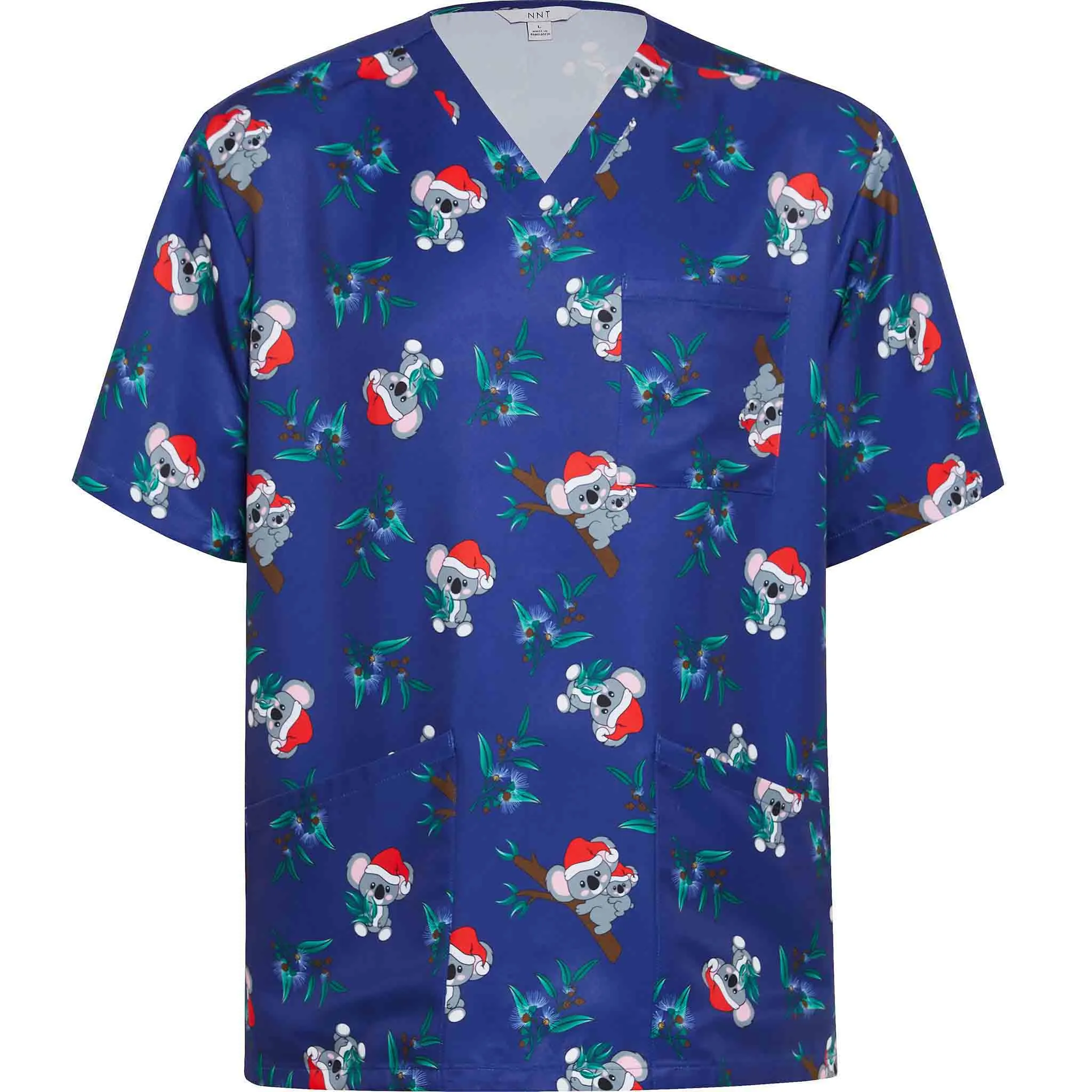 Christmas Koala Scrub V Neck (limited size range)CATRGA