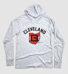 Cleveland CB Ohio Long Sleeve Hooded Tee