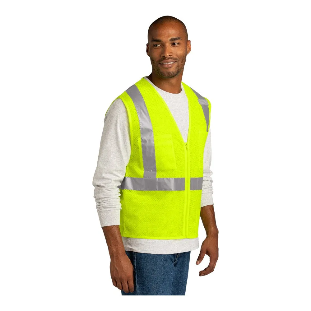 CornerStone ANSI 107 Class 2 Mesh Zippered Vest CSV102