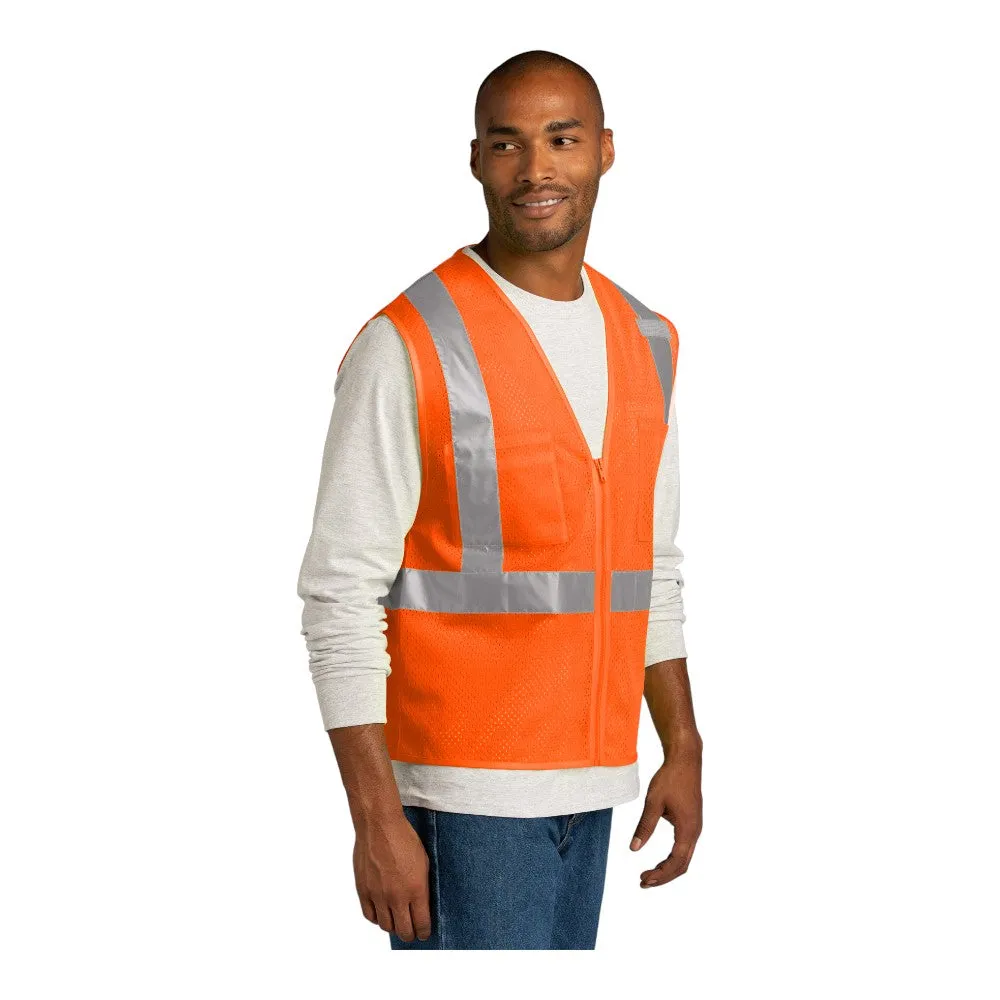 CornerStone ANSI 107 Class 2 Mesh Zippered Vest CSV102