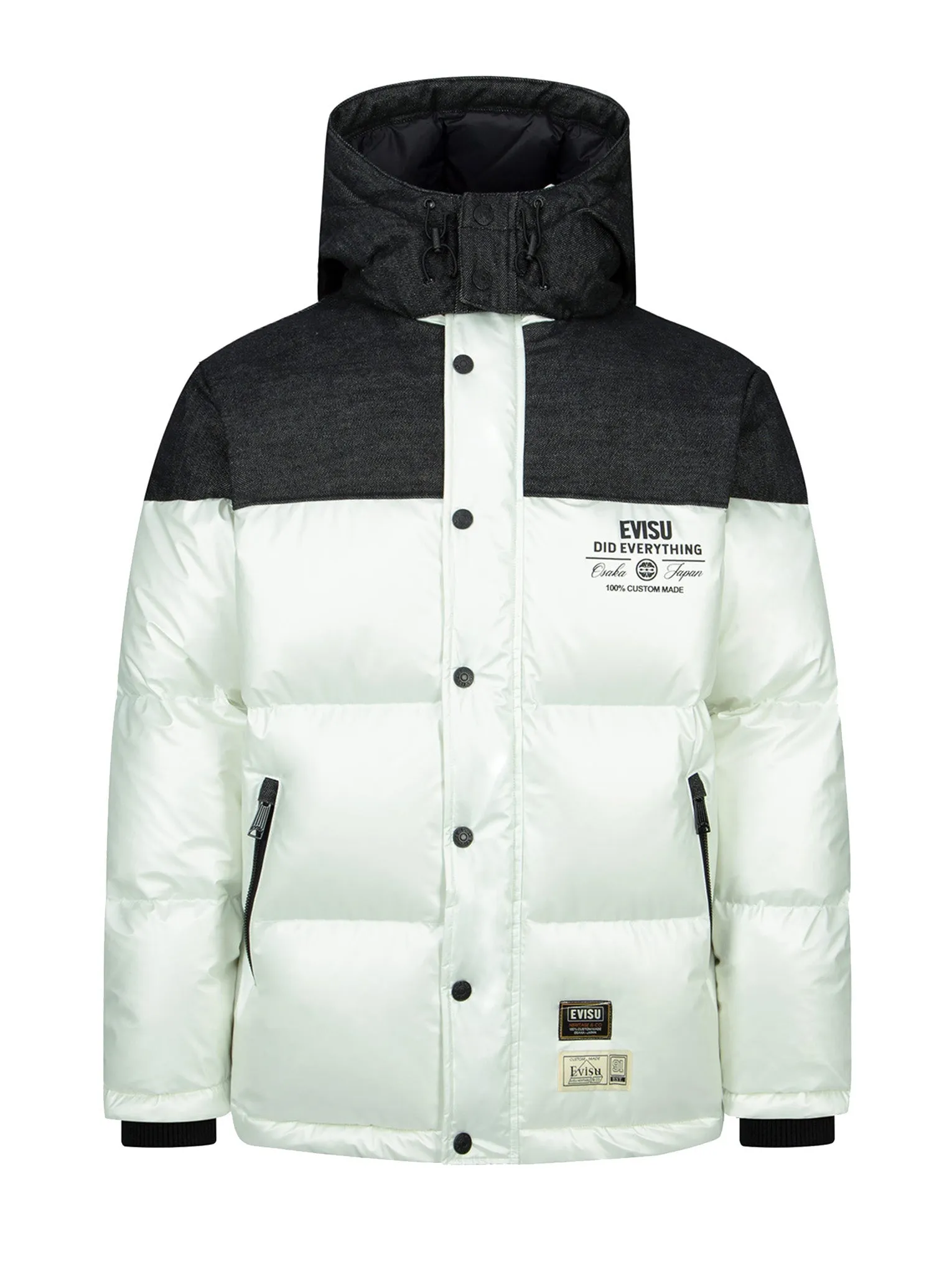 Daicock Print Fabric-Blocking Down Jacket