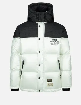 Daicock Print Fabric-Blocking Down Jacket