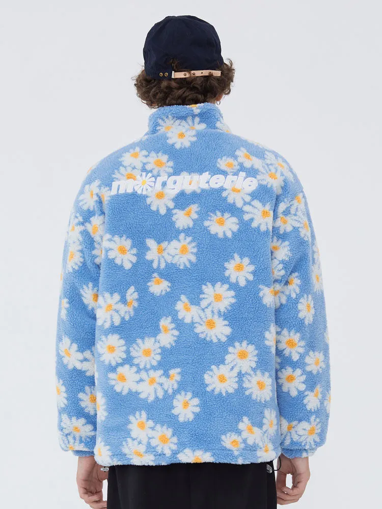 Daisy | Oversized Floral Plush Jacket