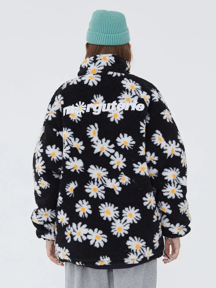 Daisy | Oversized Floral Plush Jacket